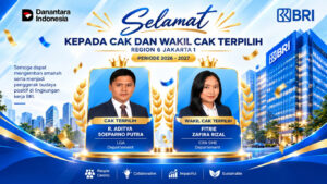 R. Aditya Soeparno Putra Terpilih sebagai Change Agent Koordinator BRI Region 6 Periode 2026–2027